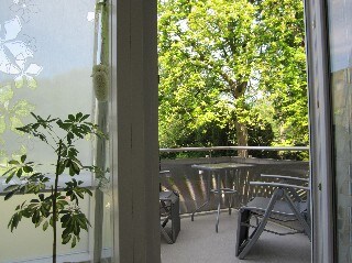Fewo am Kurpark (Bad Sassendorf) -, Ferienwohnung mit Balkon und Blick in den Kurpark