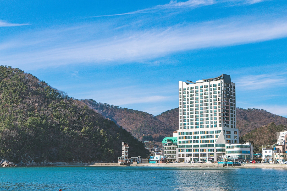 #只有海景的新建筑
34 #房间/卫生间的海景
#客厅日出景点
#釜山30分钟