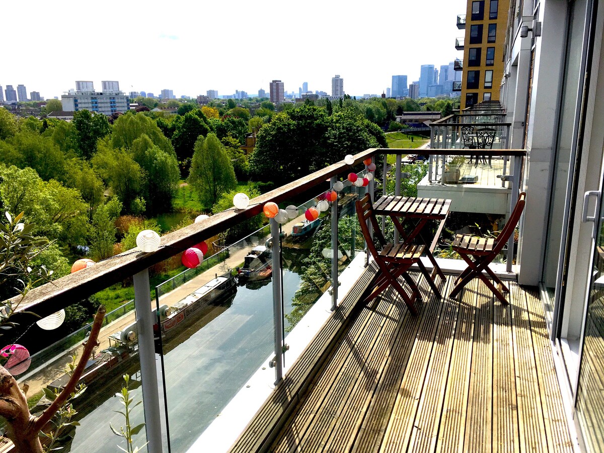 令人惊叹的阳台景观公寓， Bethnal Green