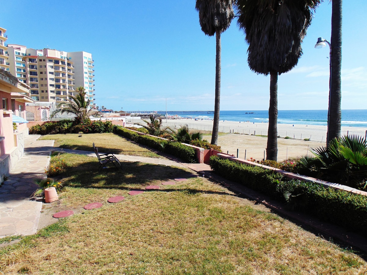 1 block from PapasBeer! Beach Access! Gated! 2beds