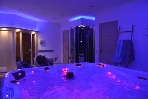Gîte ****, espace bien-être privatif, spa & sauna