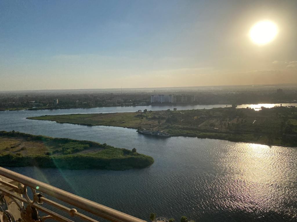 Charming sunset, Panoramic Nile view& pyramid view
