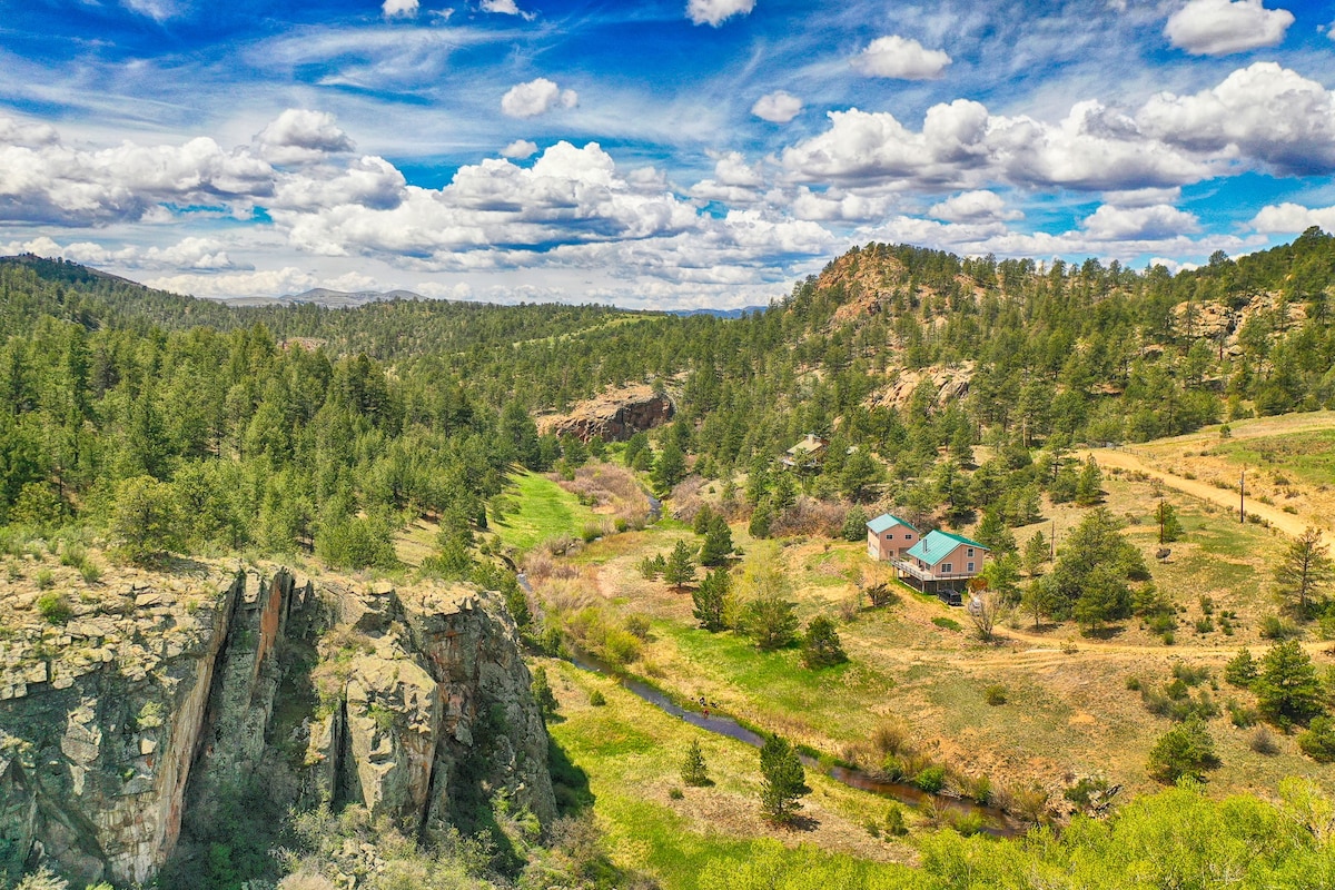 Secluded Mountain Cabin on 5 Acres with Creek