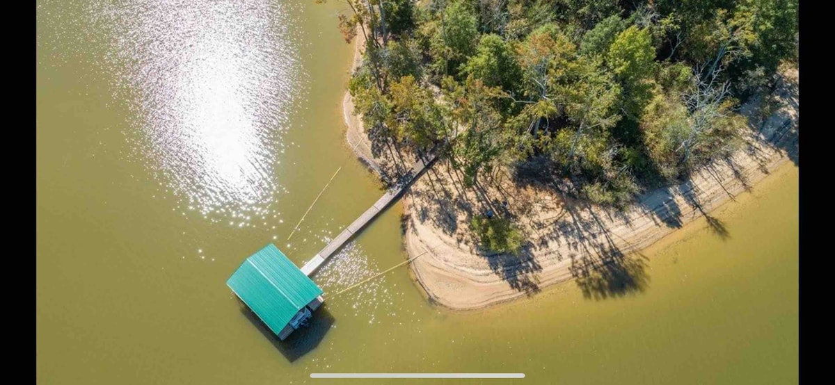 Lakefront with boat dock