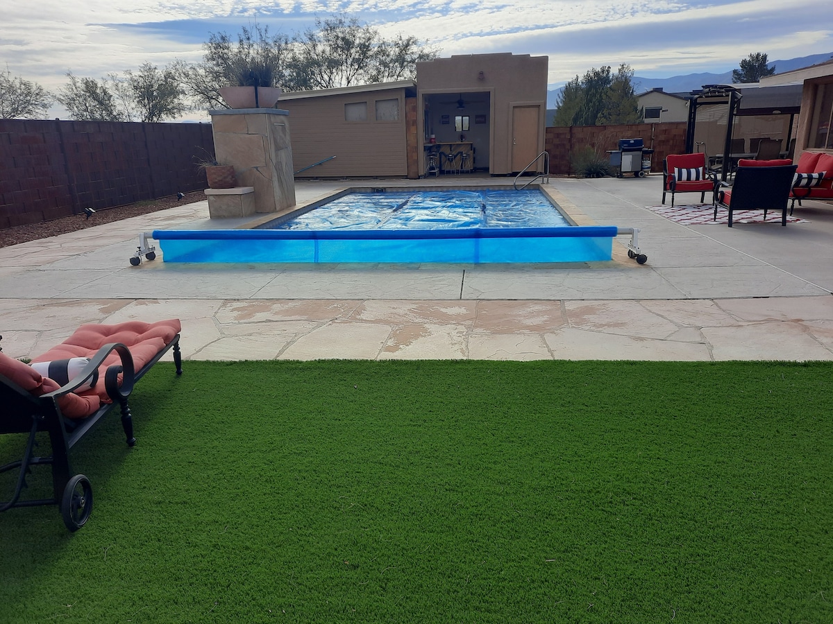 亚利桑那州泳池别墅-带围栏的私人户外空间