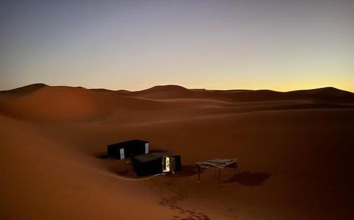 Overnight in desert camp