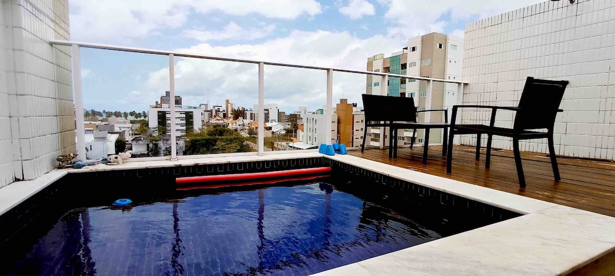 带泳池的公寓、João Pessoa顶层公寓、Intermares