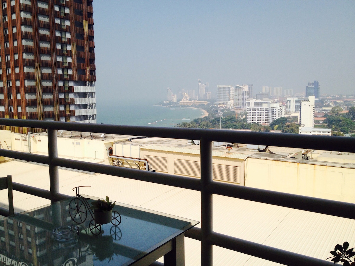 ViewTalay 6 Pattaya Beach By Honey 1间卧室