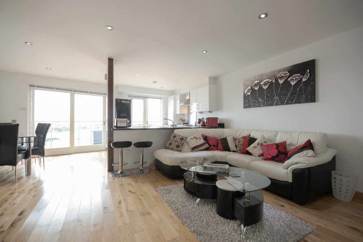 Luxury  two bedroomed apartment .