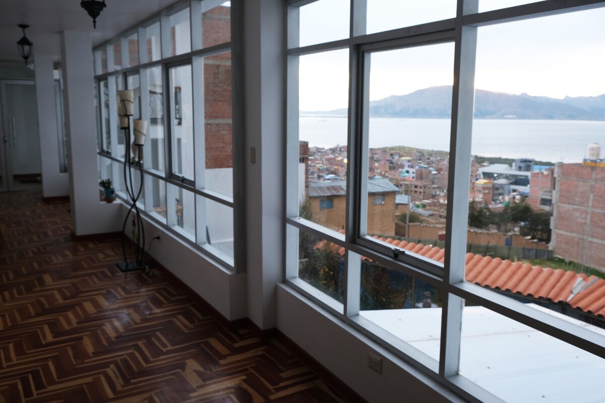 Comfy rooms with Panoramic Views of Lake Titicaca