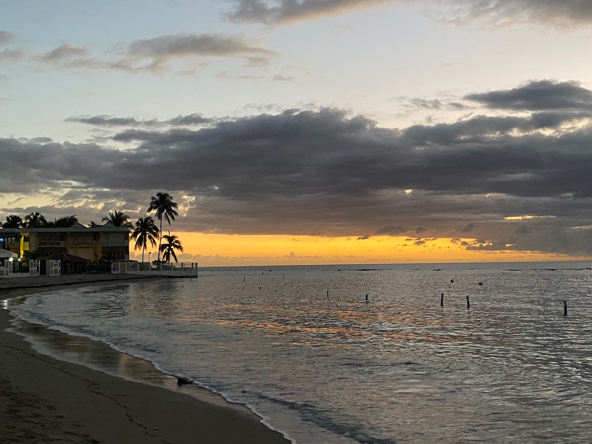 翻新的海滨公寓/海滩景观/皮划艇