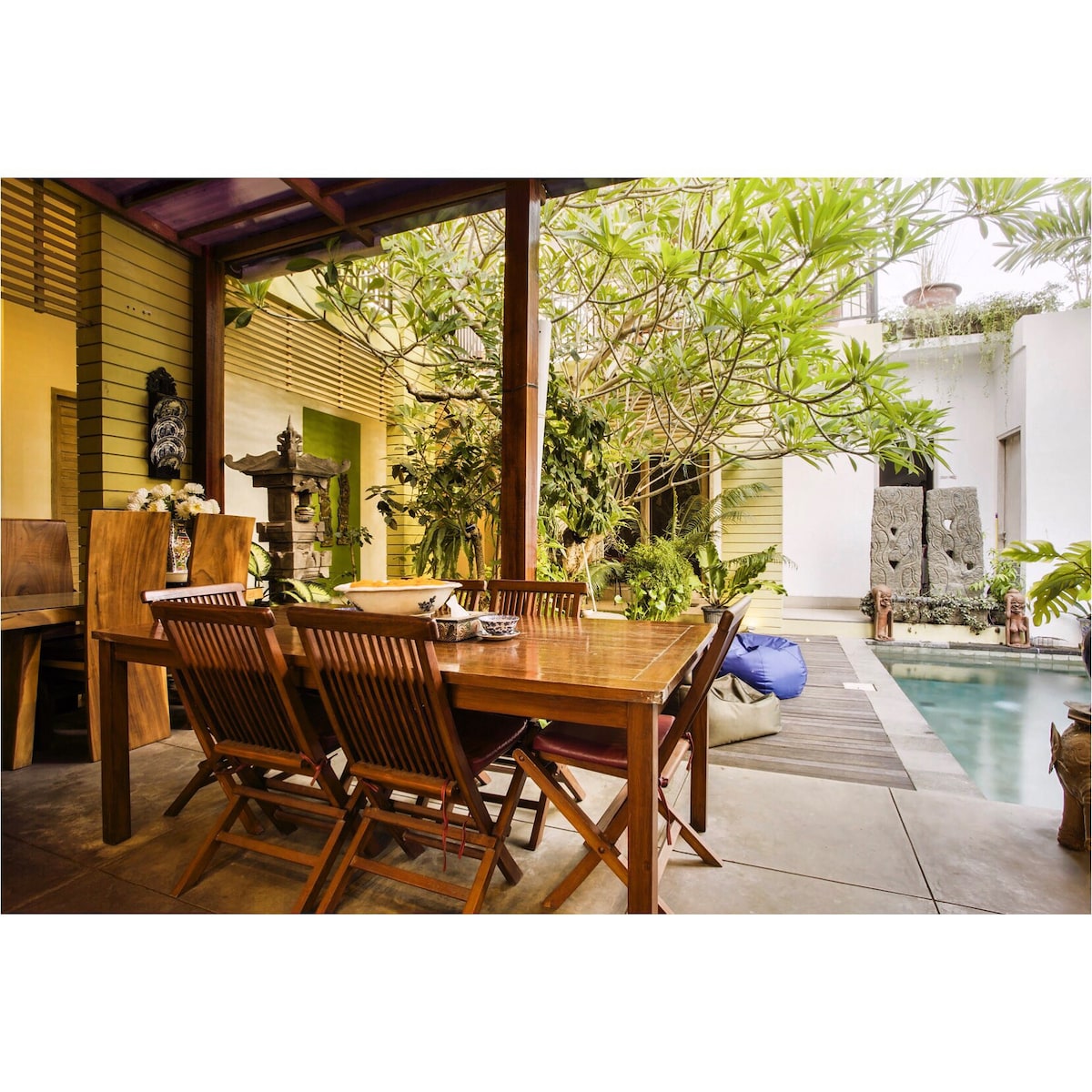 巴厘岛沙努尔舒适热带寄宿家庭