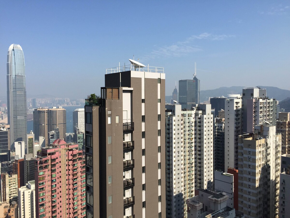 香港市中心/中层屋顶公寓