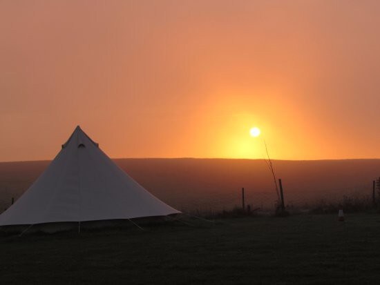 5m Glamping bell tent with stunning sea views/2