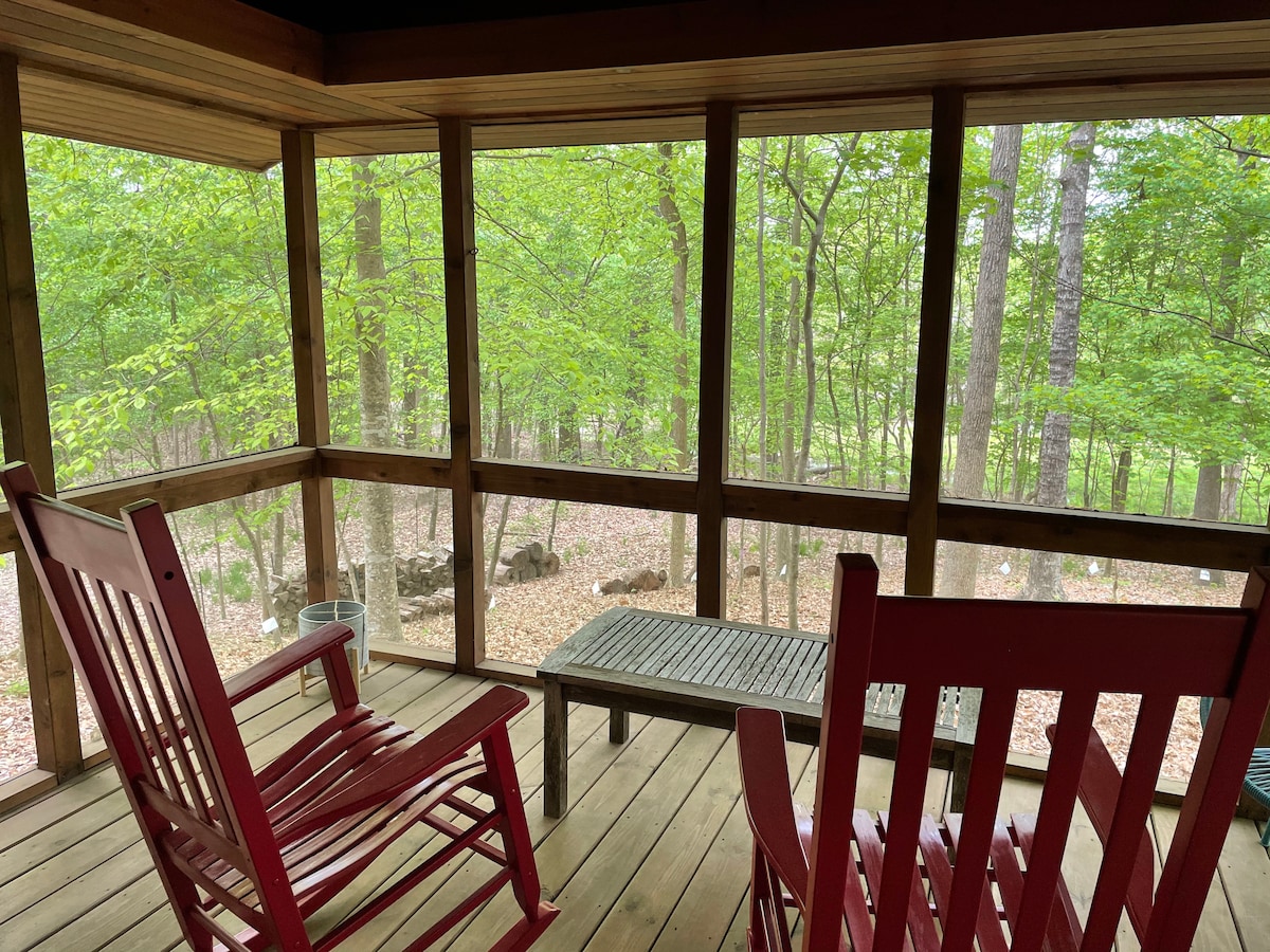 Cabin Amongst the Trees