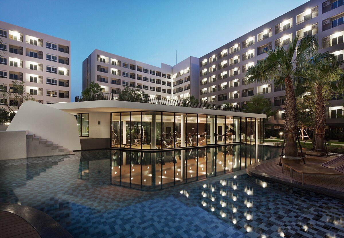 曼谷度假飯店型套房 海灘型游泳池