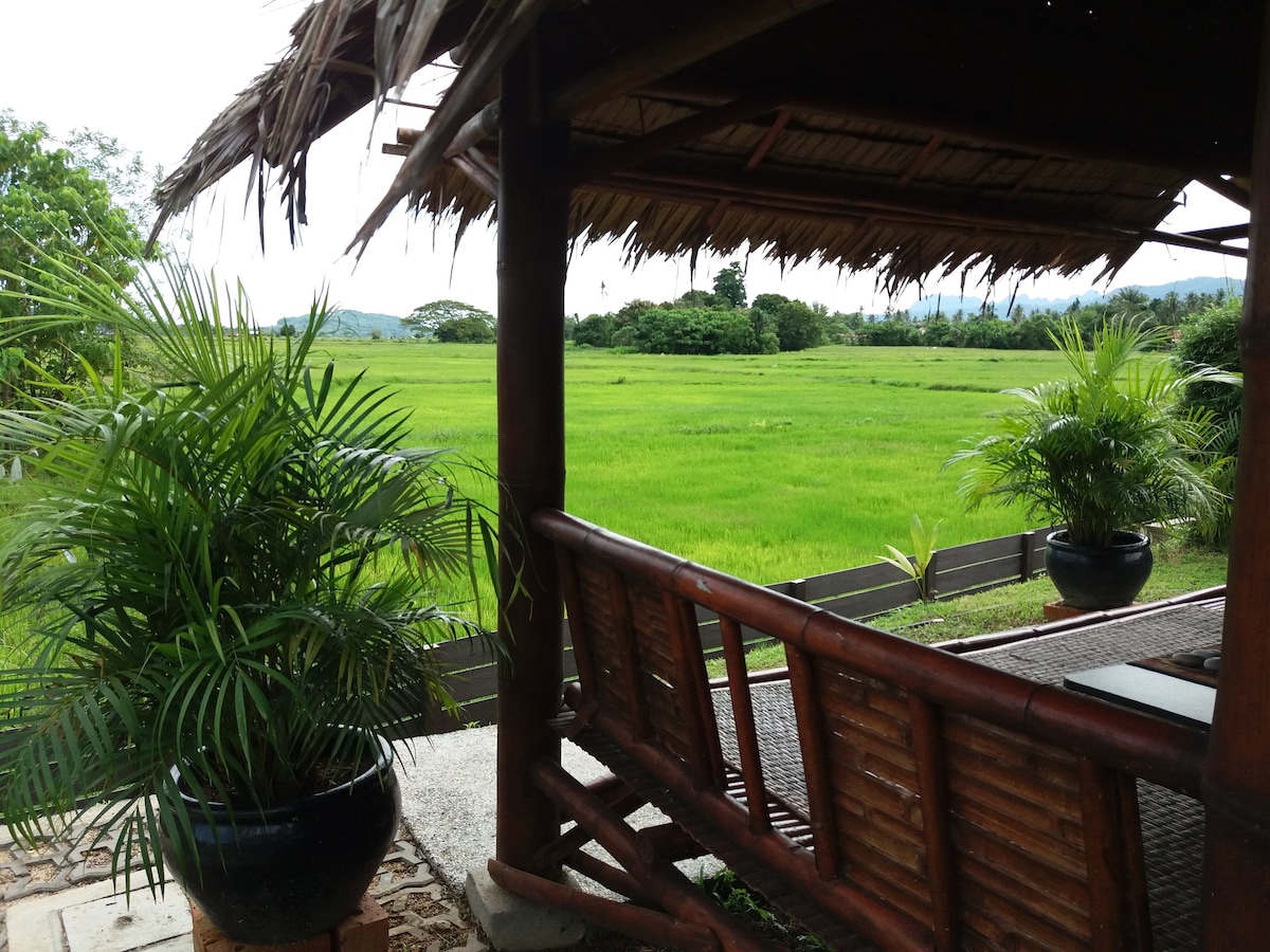 ✪落日小屋（稻田景观）✪ @ Bambü度假屋