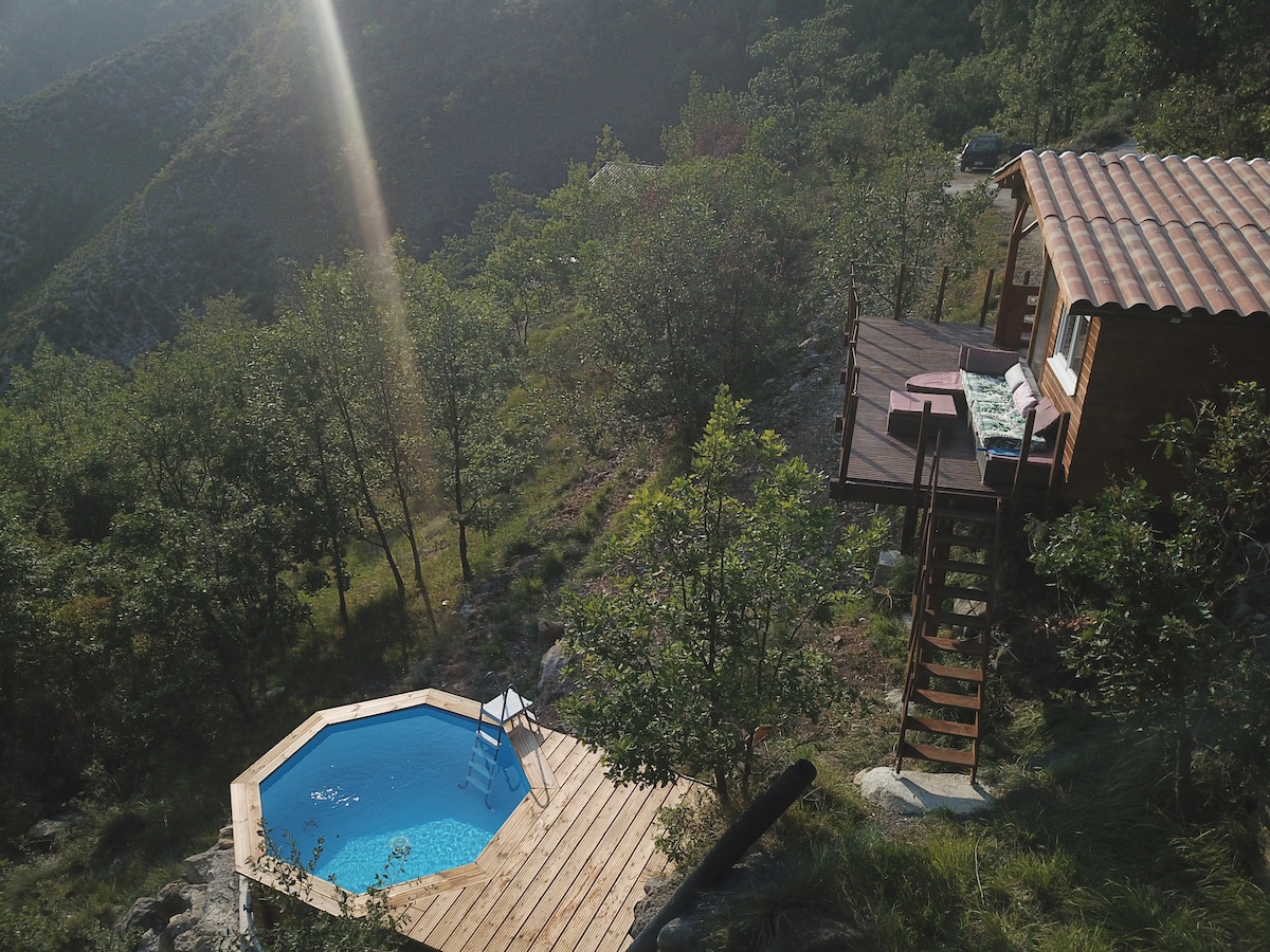 Chalet Chevreuil avec piscine privée