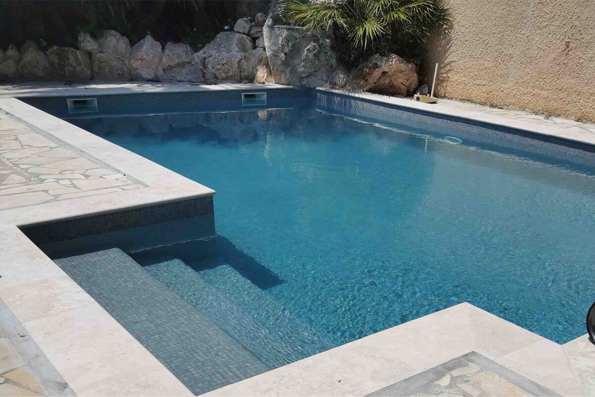 T2 dans villa avec accès piscine