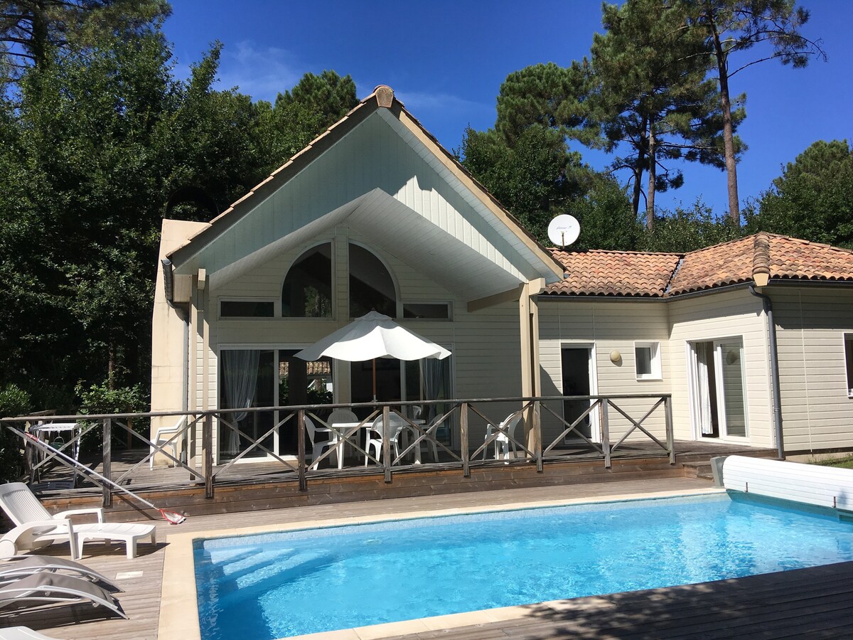 VILLA 4* GOLF BISCARROSSE  OCEAN/LAC AVEC PISCINE