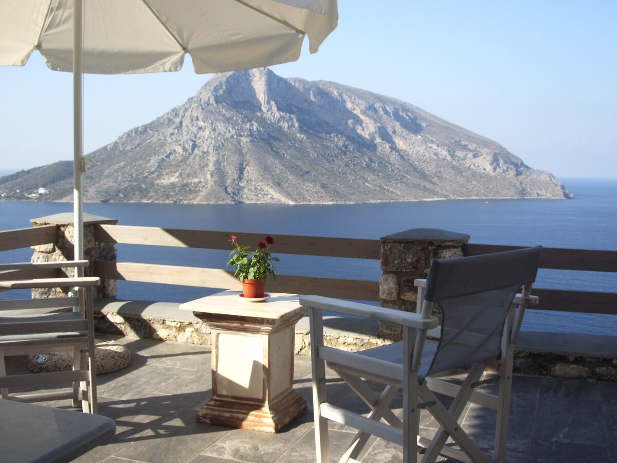 HESTIA House - Kalymnos Aegean海景