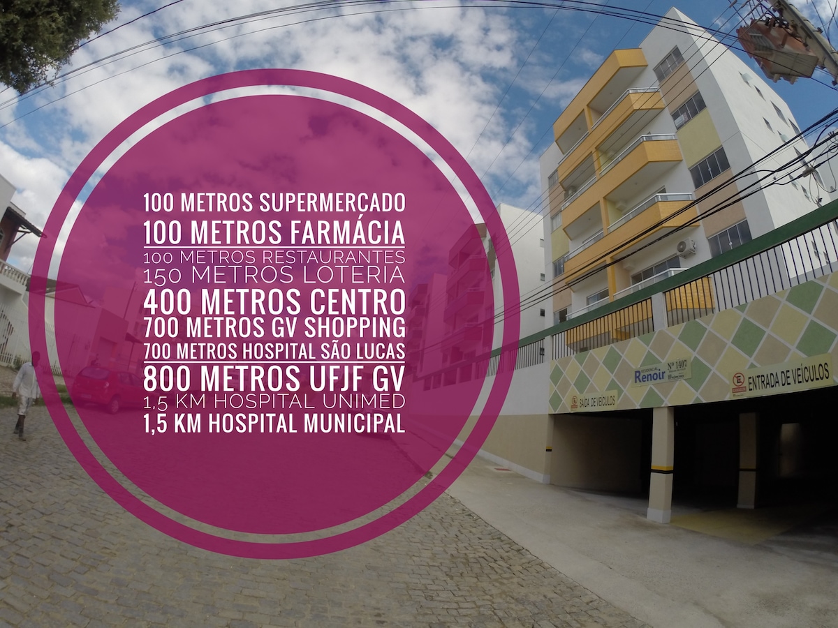 Flat de 2 quartos, a 700 metros do GV Shopping