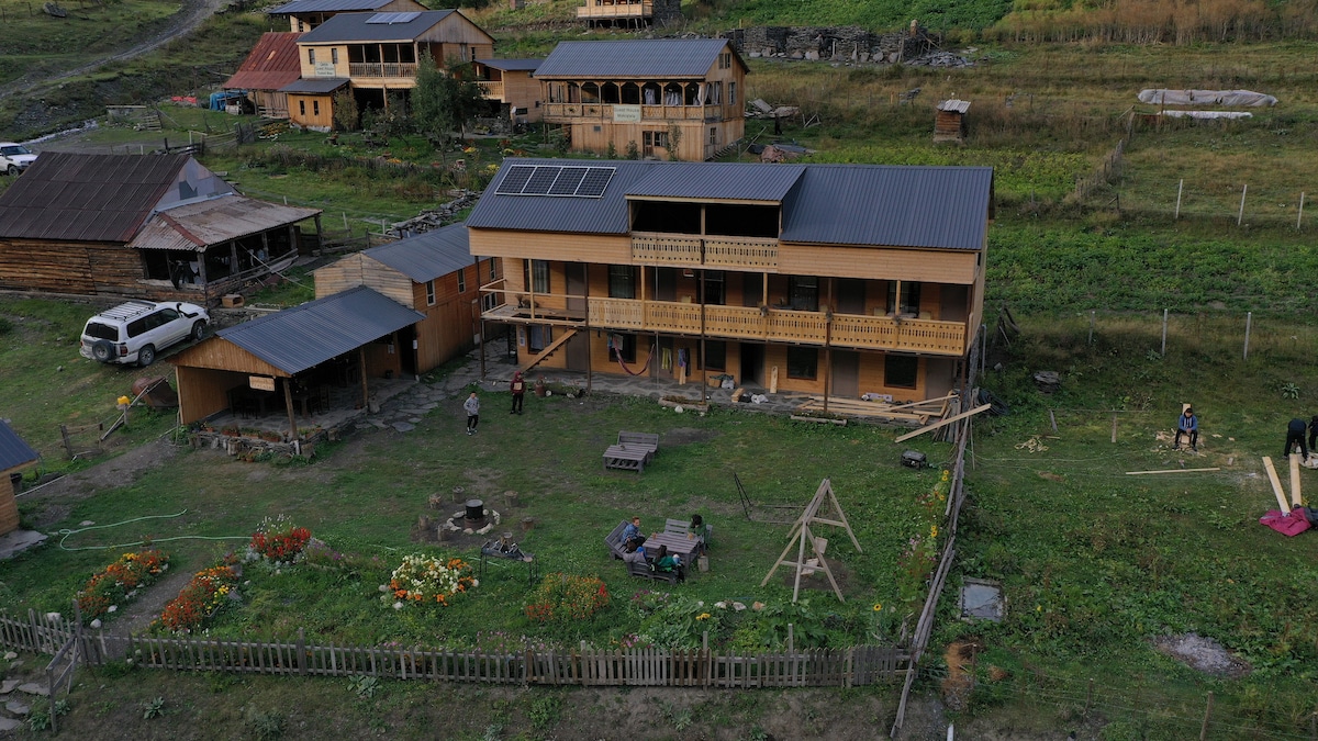 Pirimze is a guesthouse and Cafe, located in Tusheti, village Dartlo.