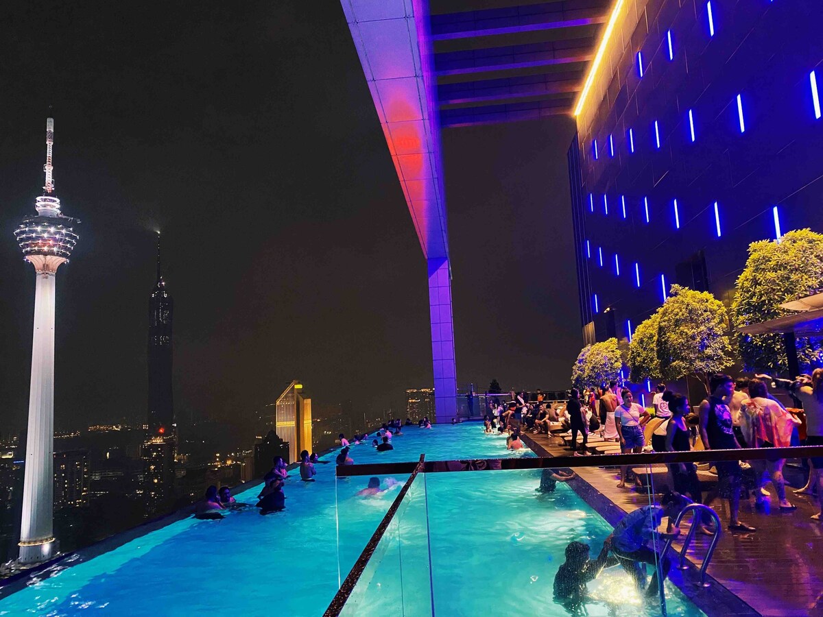 ⭐️  吉隆坡城中城VOGUE |天空无边泳池|高楼层2卧室