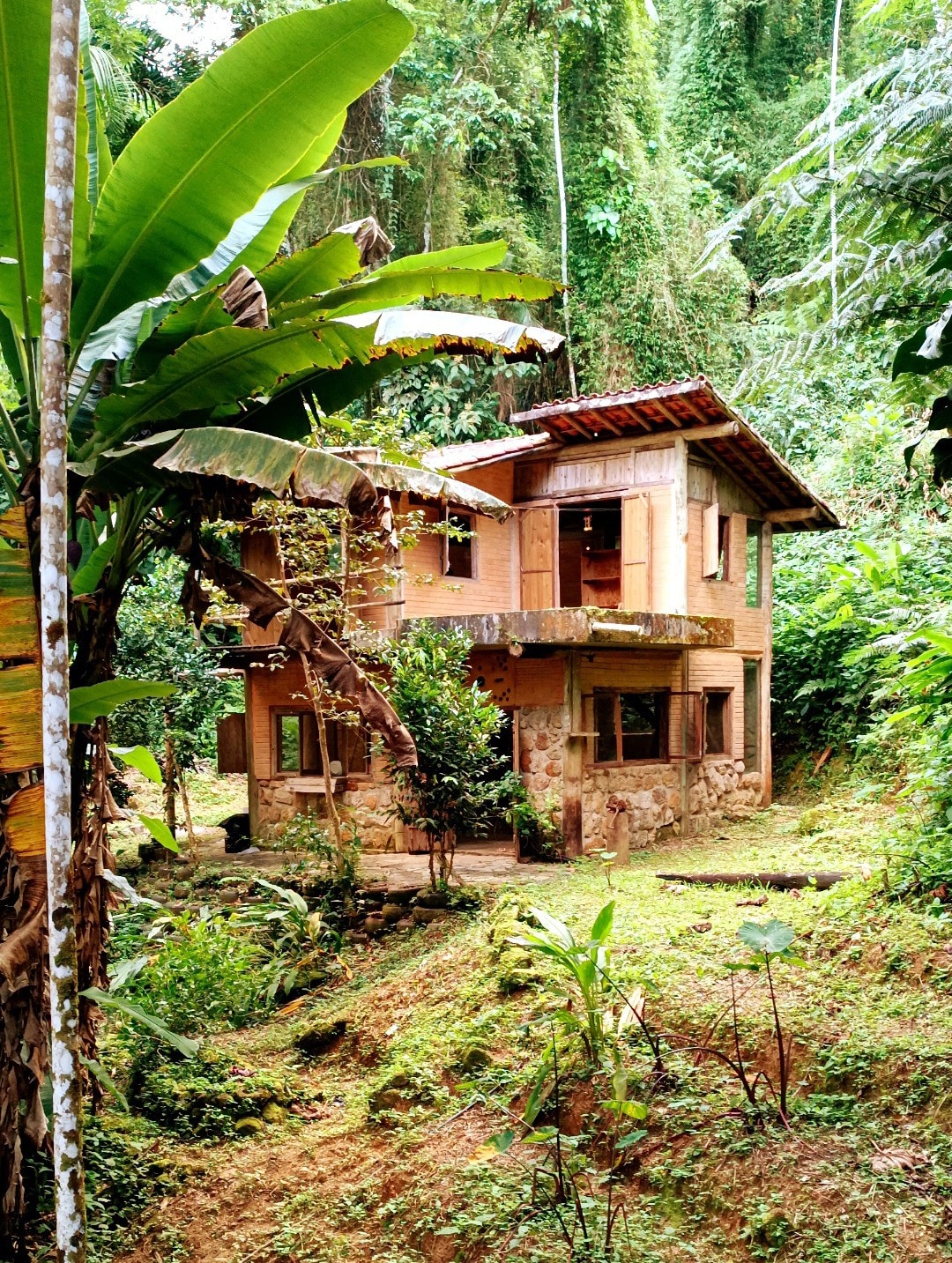 Quarto privativo - biocasa - Ecovila - Ubatuba