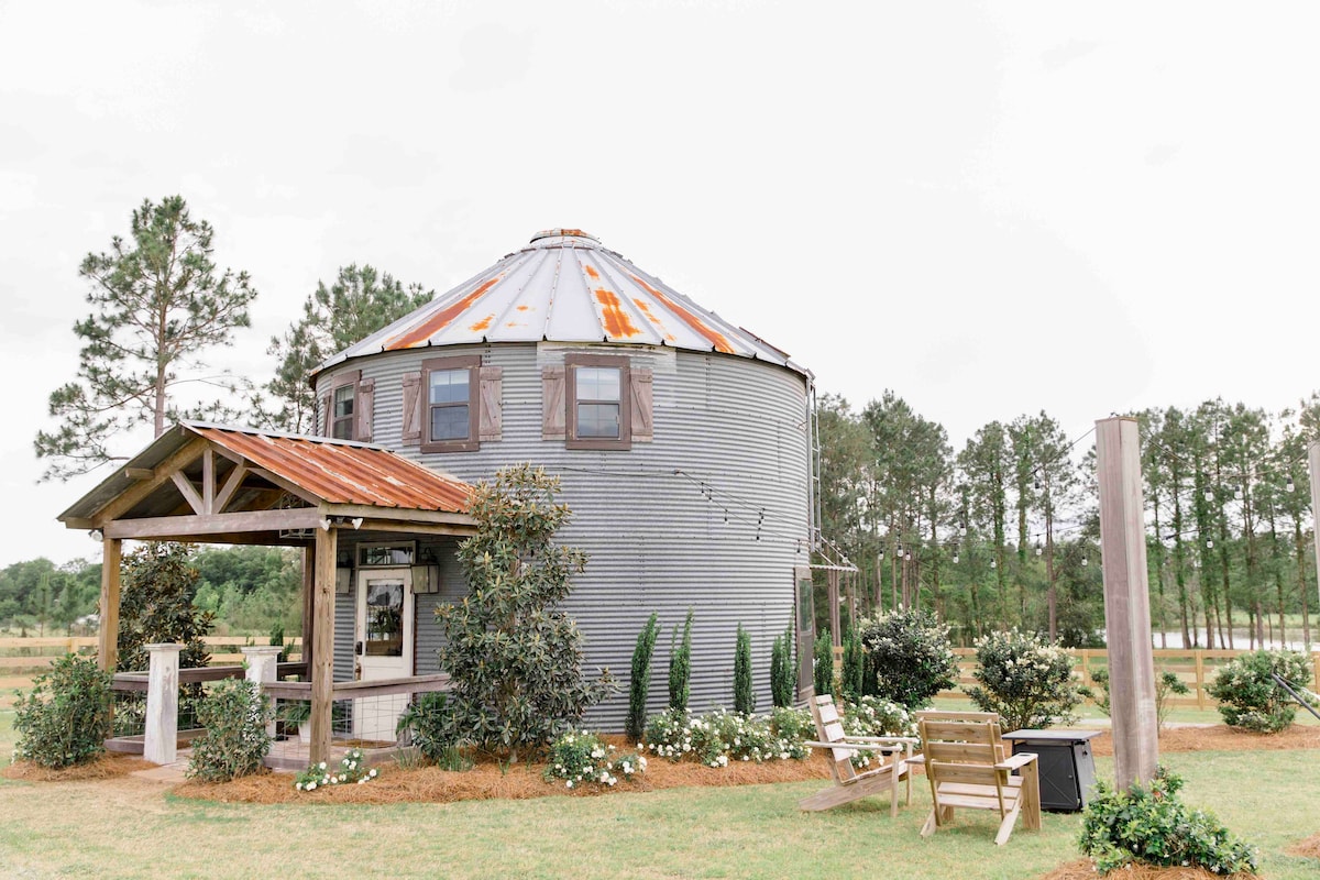 The Silo at Oak Hill Farm ~浪漫的室外浴室