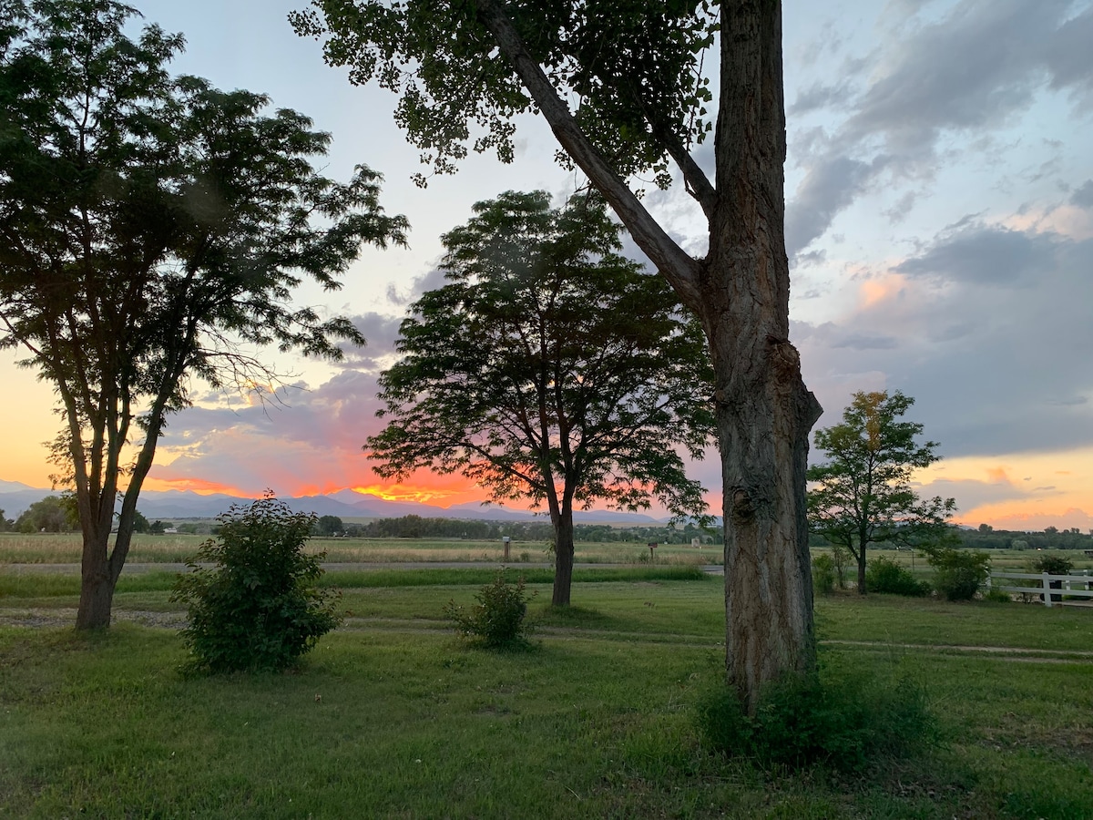 Private Stay with Mountain, Farm and Sunset View’s