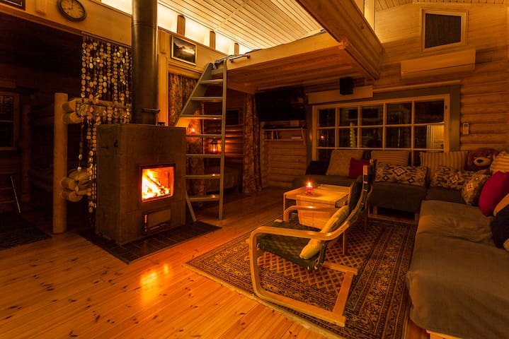 芬兰室内壁炉民宿