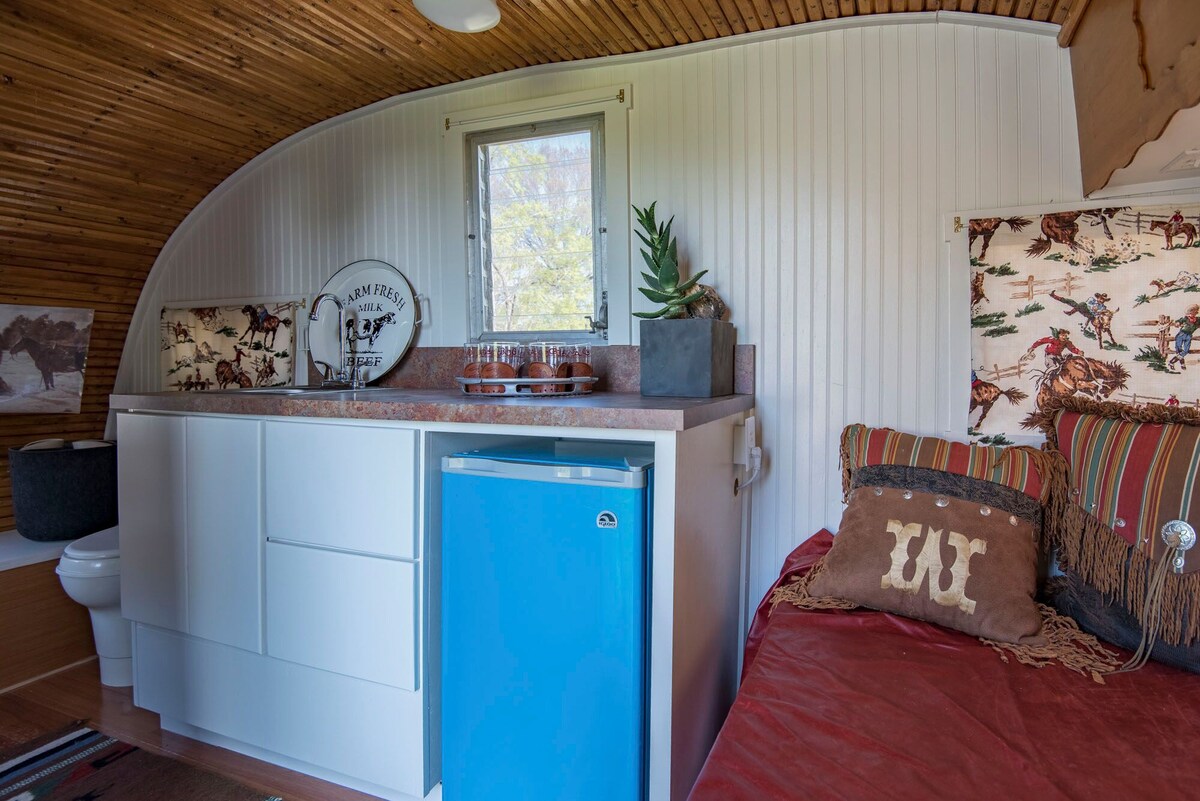 Hill Country复古拖车Glamping “Annie O”