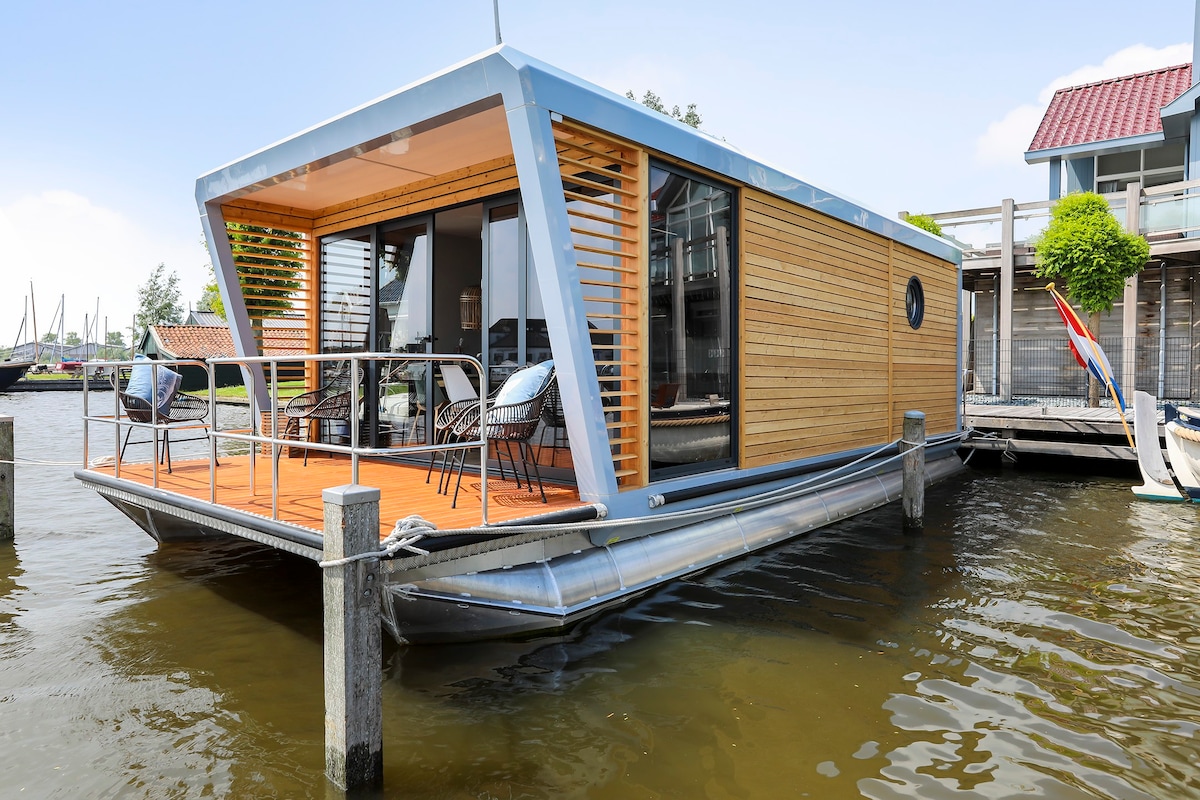 Skoft (Pauze) luxe houseboat met geweldig uitzicht