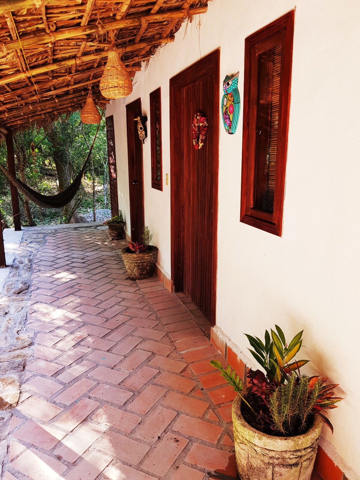 Cabañas Mannan, dormitorio colibrí.