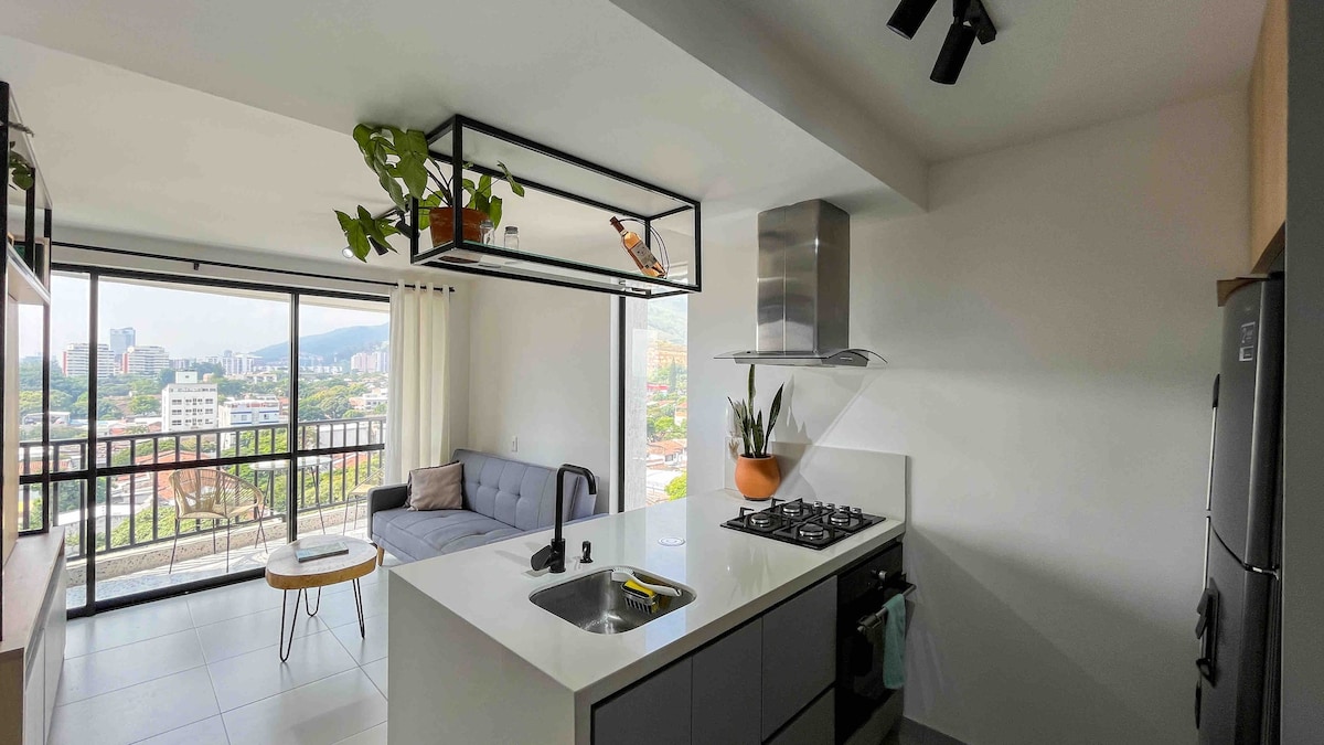 Apartamento céntrico con vista a las montañas