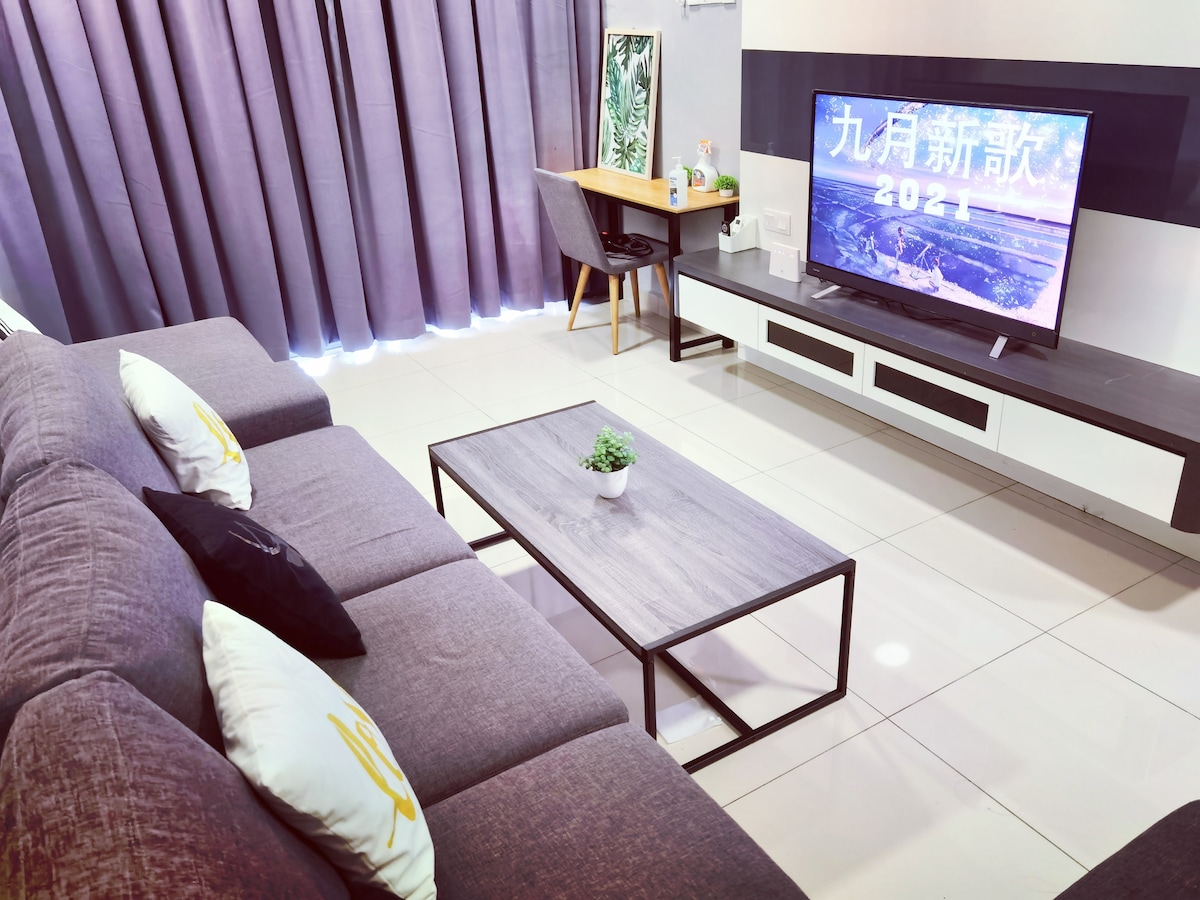 3 min to Bp Mall, Aeon 3BR