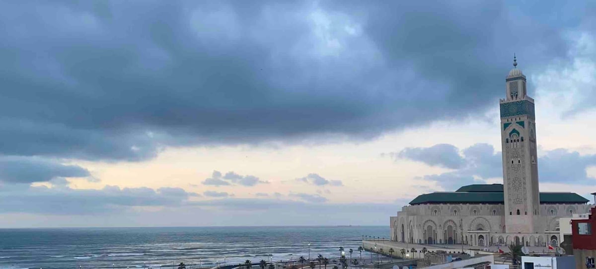 大清真寺哈桑二世（ Hassan II ）和海洋景观（ Ocean View Apartment ）