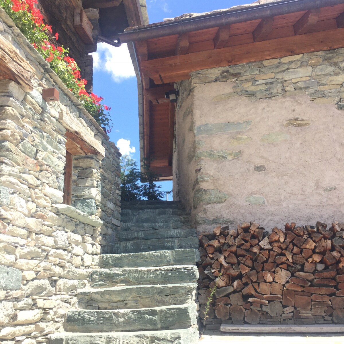 Lo Tzambron-Villetta con vista a Saint Barthélemy