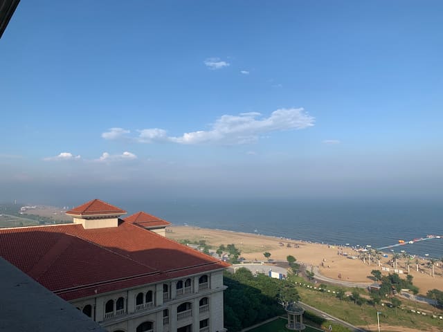 『南戴河一杯澜』海景房|50m临海|专属浴场|户外泳池|家庭自驾休闲