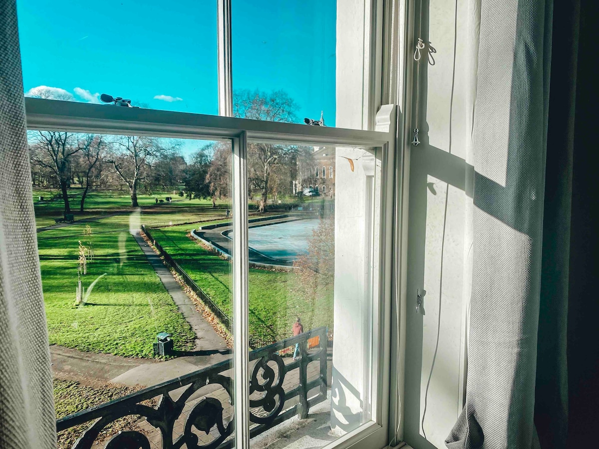 克拉珀姆公园（ Clapham Common Park ）景观的套房