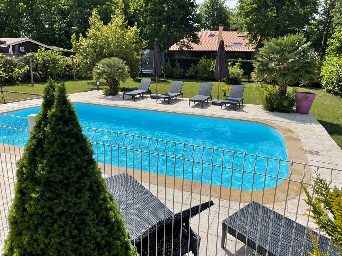 Maison Bassin d'Arcachon piscine chauffée & privée