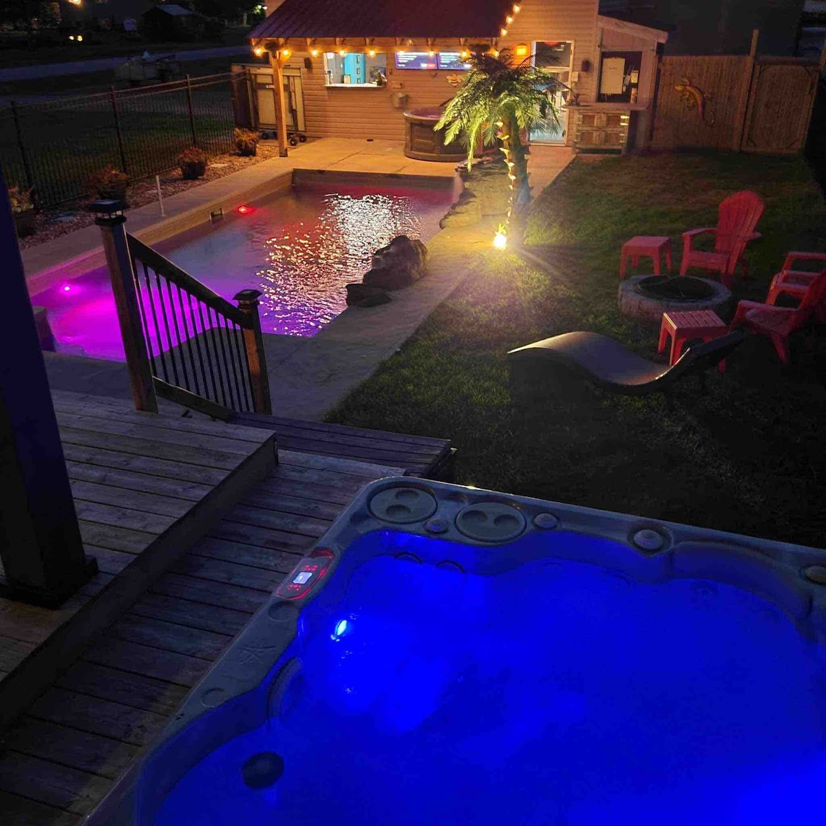 Ultimate Gamers Retreat, In-Ground pool & Hot Tub