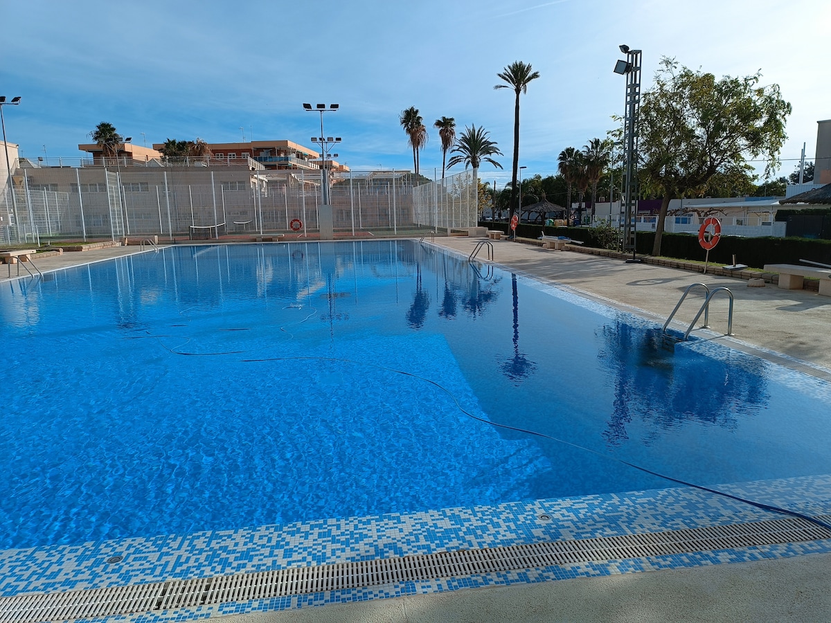 7 pers playa 50 m piscina Gym tennis