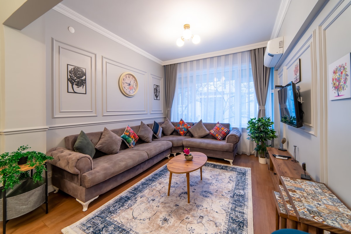 *'*Center of City 3+1 flat , 4AC with 2 bathrooms!