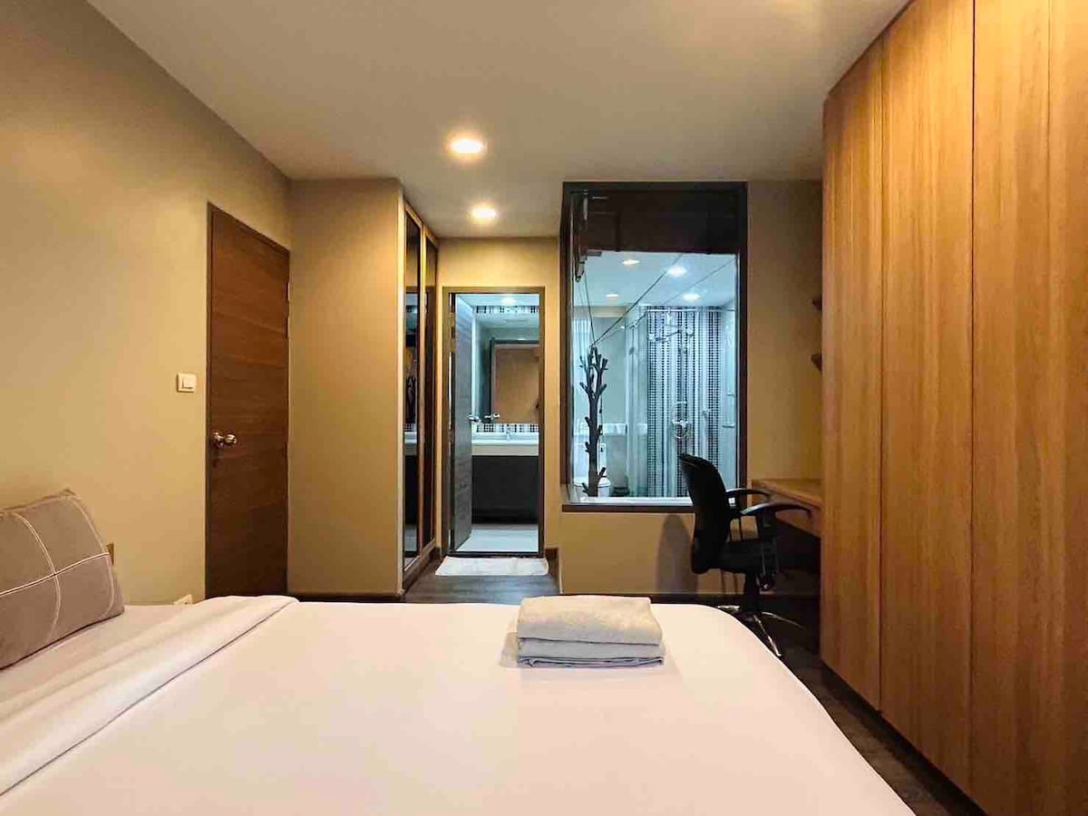 #Cozy room/Asoke/BTS/MRT/Soi coy boy/terminal 21