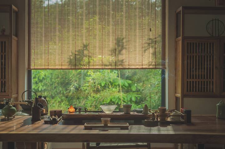 南山竹海畔,御水温泉旁禅意民宿景观家庭房-如 故