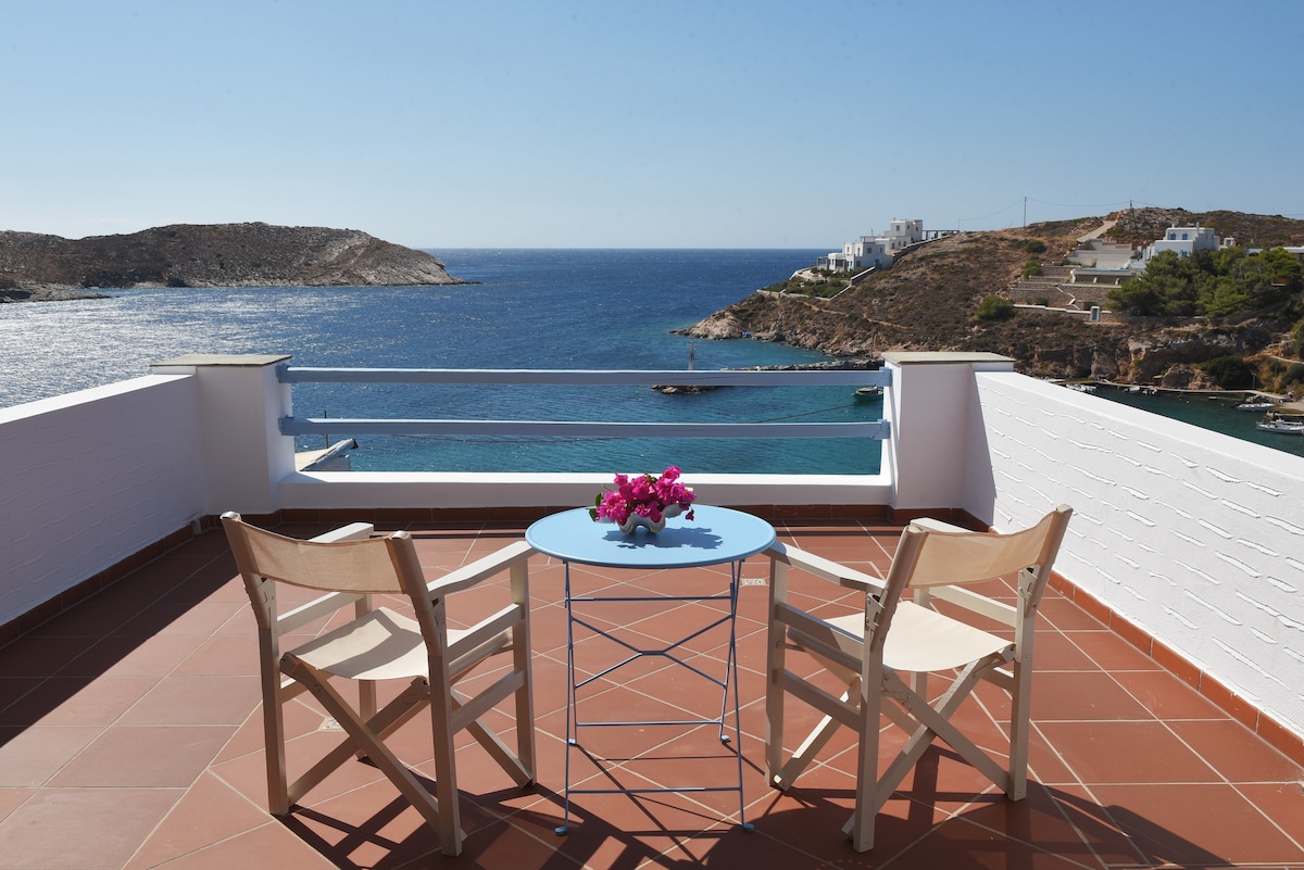 SYROS//Erina House...舒适，可欣赏美景！ ！