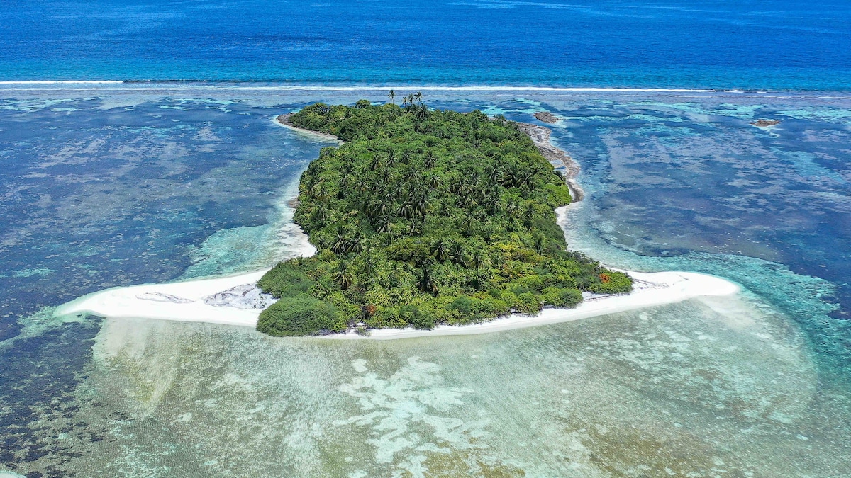 Camp in Maldives at this full private island