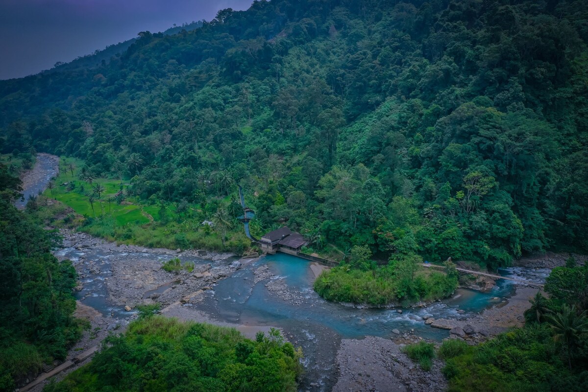 Padang Jungle Cabin River